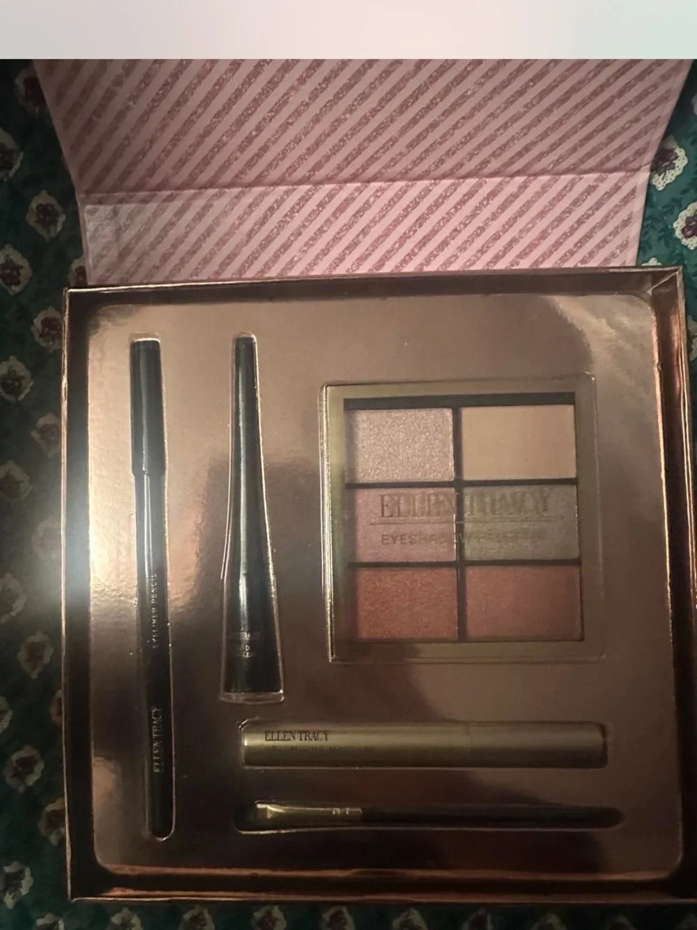 Ellen Tracy Rose & Pink Eyeshadow Palette Gift Set